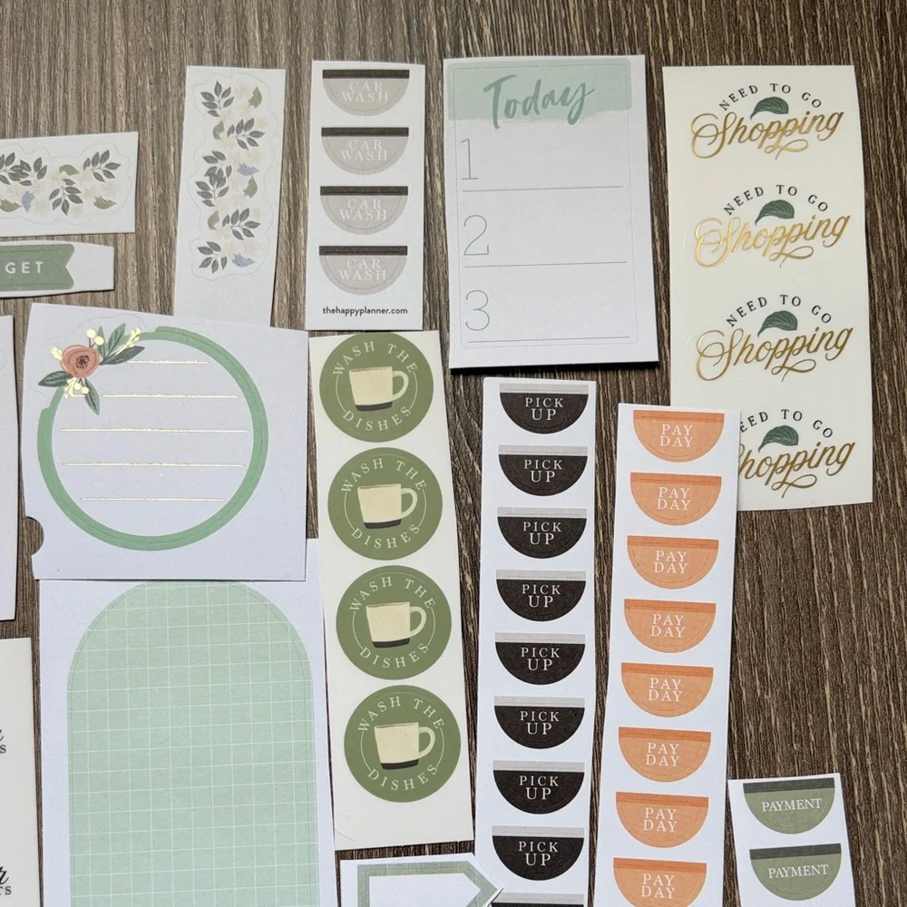 ❤️$3 Green Hue Not So Mystery Happy Planner Sticker Set